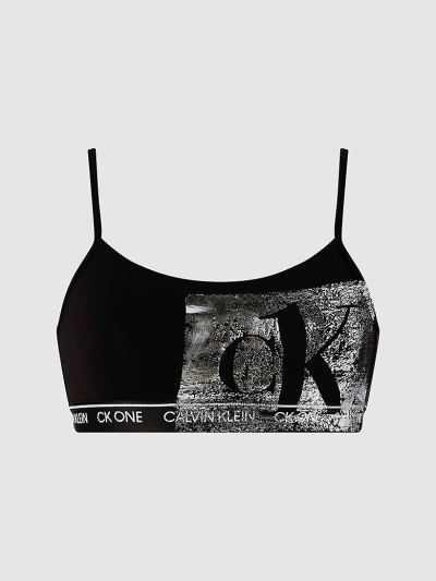 Calvin Klein Underwear HU131605 | Calvin Klein CK One Női String Bralette Fekete / Titán